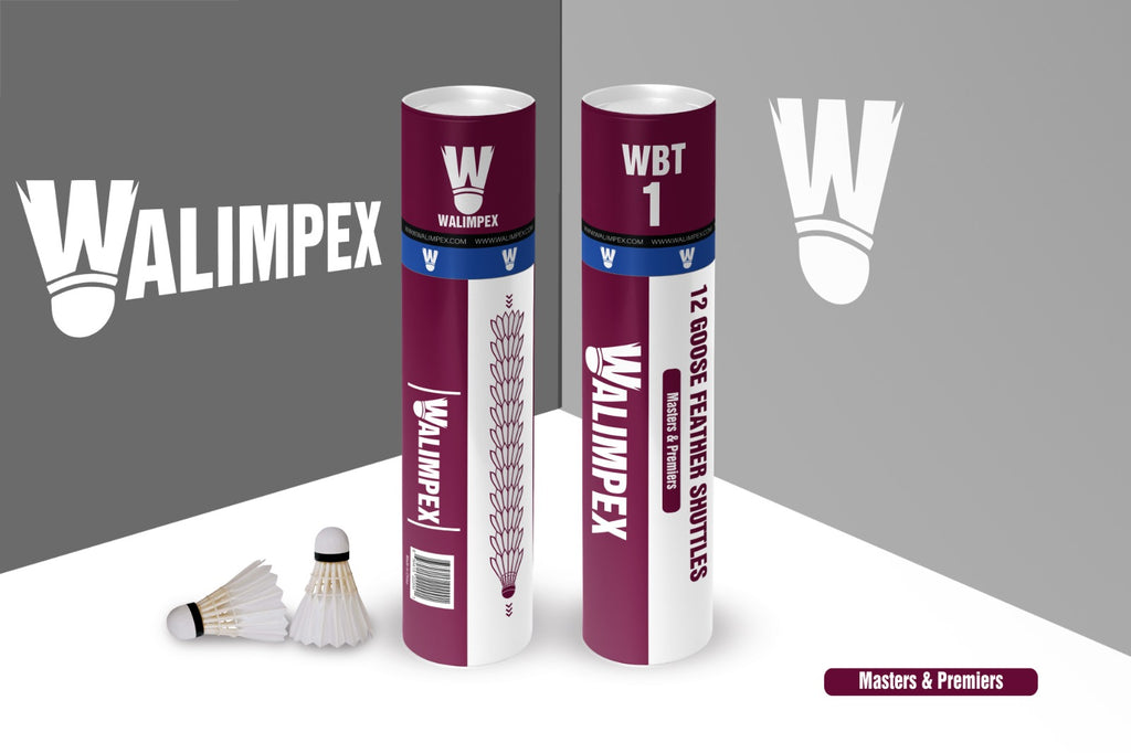 Walimpex WBT- 1:  12 Premium Goose Feather Shuttlecocks